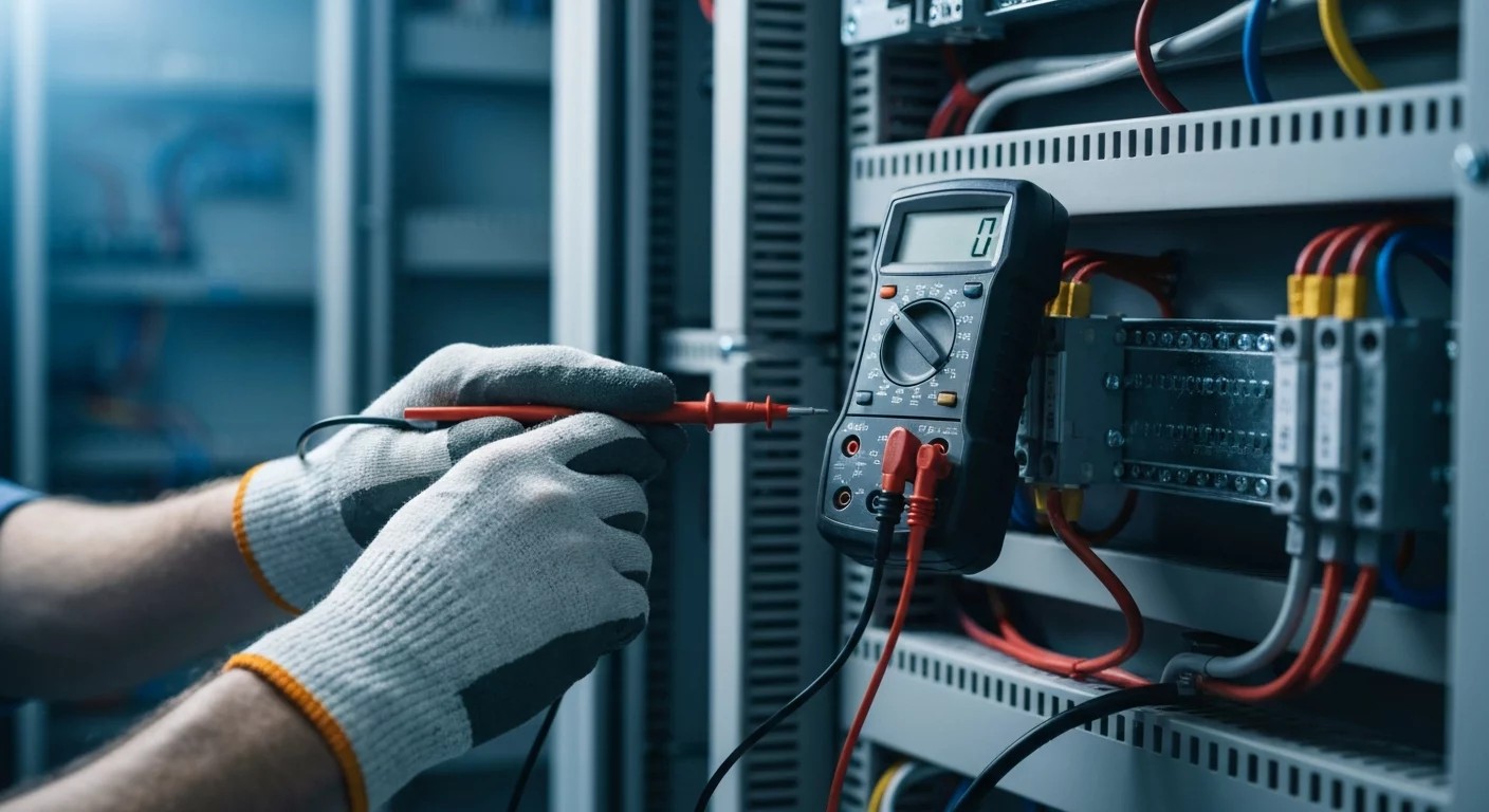 Pymble Electrician performing a safety switch installation in Roseville